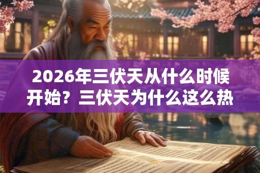 2026年三伏天从什么时候开始？三伏天为什么这么热？