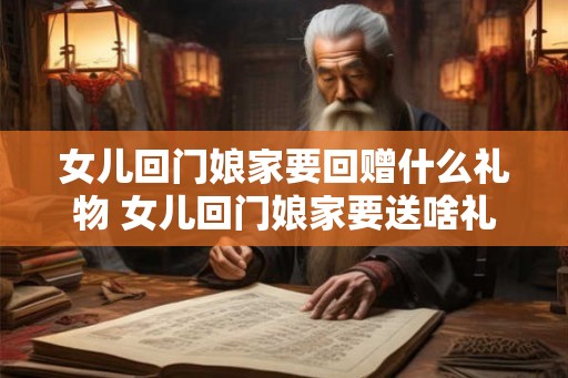 女儿回门娘家要回赠什么礼物 女儿回门娘家要送啥礼物