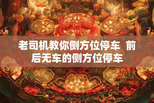 老司机教你侧方位停车  前后无车的侧方位停车
