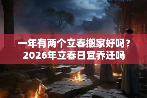 一年有两个立春搬家好吗?2026年立春日宜乔迁吗 一年有两个立春搬家好吗?2026年立春日宜乔迁吗