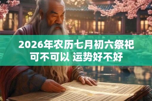 2026年农历七月初六祭祀可不可以 运势好不好