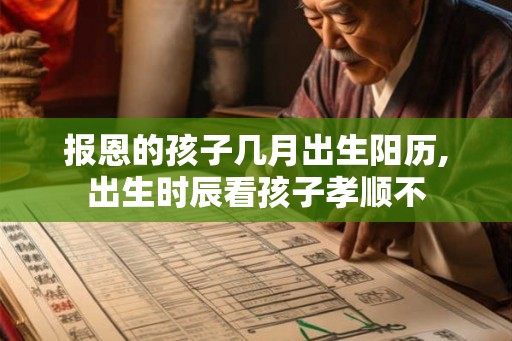 报恩的孩子几月出生阳历,出生时辰看孩子孝顺不