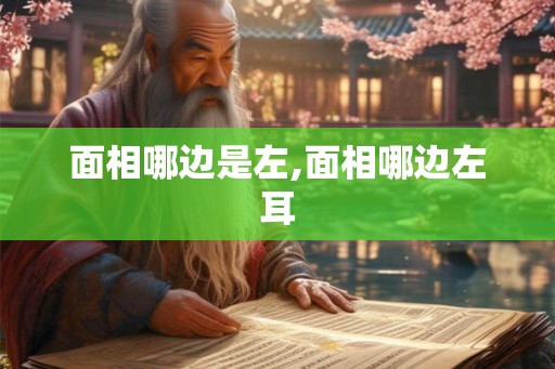 面相哪边是左,面相哪边左耳