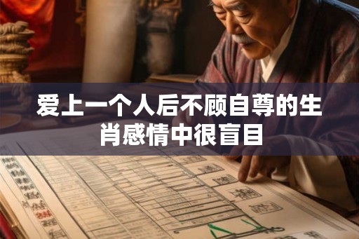 爱上一个人后不顾自尊的生肖感情中很盲目