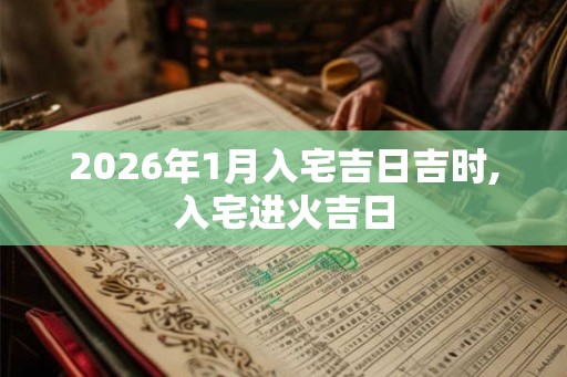 2026年1月入宅吉日吉时,入宅进火吉日