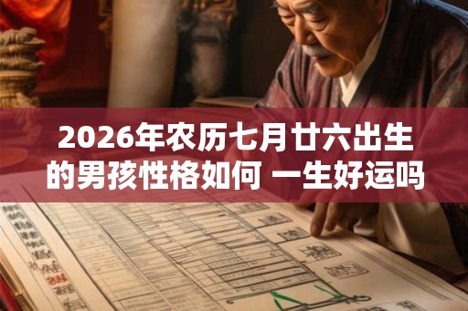 2026年农历七月廿六出生的男孩性格如何 一生好运吗