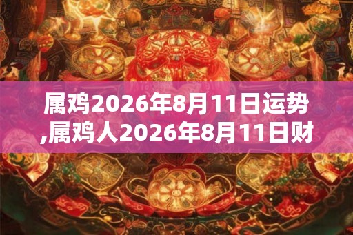 属鸡2026年8月11日运势,属鸡人2026年8月11日财运,生肖鸡2026年8月11日运势