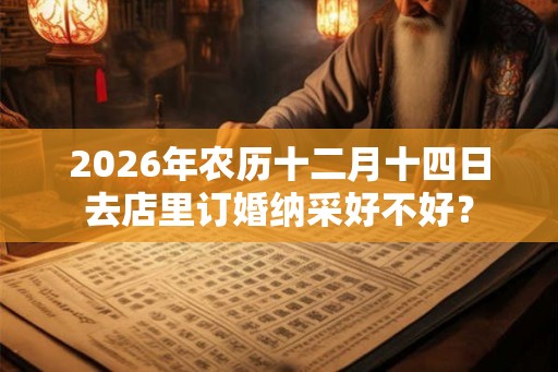 2026年农历十二月十四日去店里订婚纳采好不好？