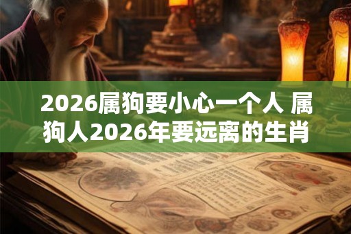 2026属狗要小心一个人 属狗人2026年要远离的生肖