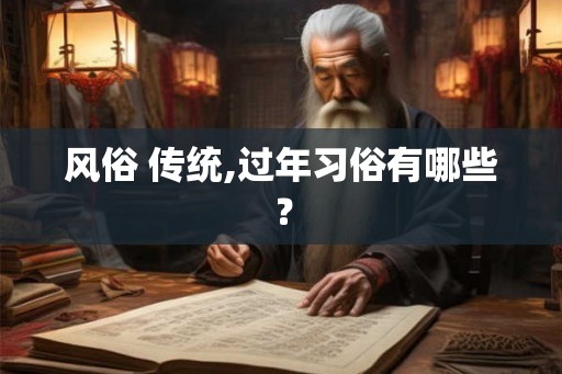 风俗 传统,过年习俗有哪些？