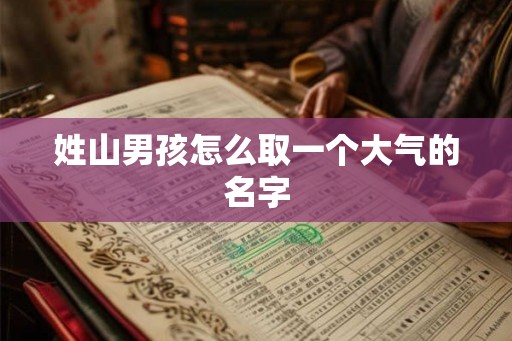 姓山男孩怎么取一个大气的名字