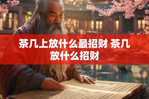 茶几上放什么最招财 茶几放什么招财