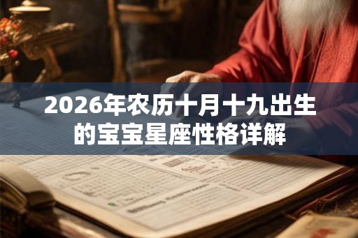2026年农历十月十九出生的宝宝星座性格详解 2026年农历十月十九出生的宝宝星座性格详解