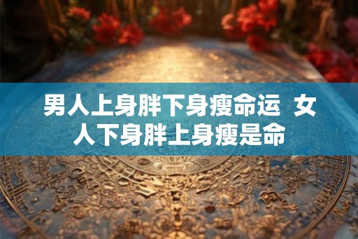 男人上身胖下身瘦命运 女人下身胖上身瘦是命 男人上身胖下身瘦命运 女人下身胖上身瘦是命