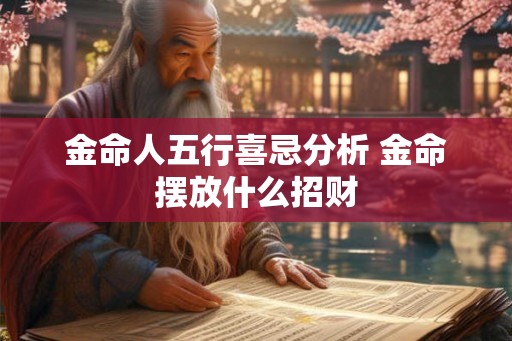 金命人五行喜忌分析 金命摆放什么招财
