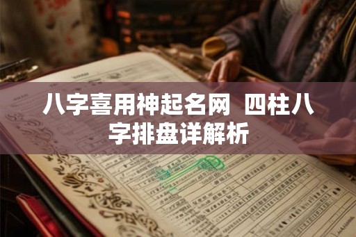 八字喜用神起名网  四柱八字排盘详解析