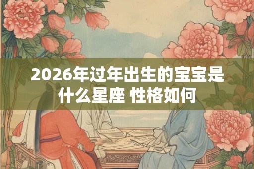 2026年过年出生的宝宝是什么星座 性格如何