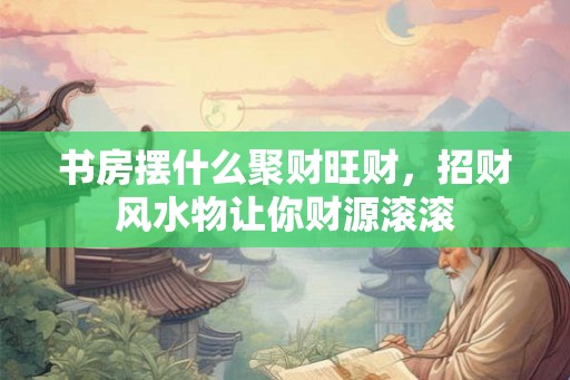 书房摆什么聚财旺财，招财风水物让你财源滚滚