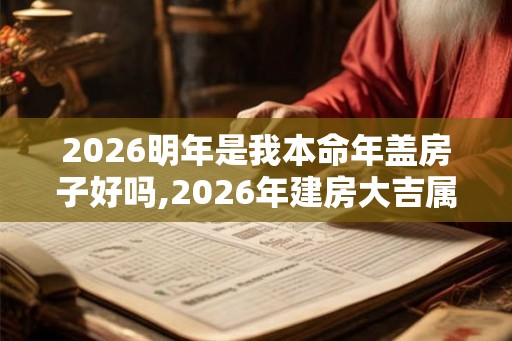 2026明年是我本命年盖房子好吗,2026年建房大吉属相
