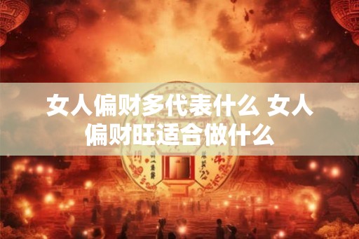 女人偏财多代表什么 女人偏财旺适合做什么