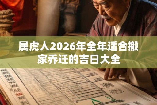 属虎人2026年全年适合搬家乔迁的吉日大全
