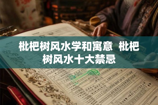 枇杷树风水学和寓意  枇杷树风水十大禁忌