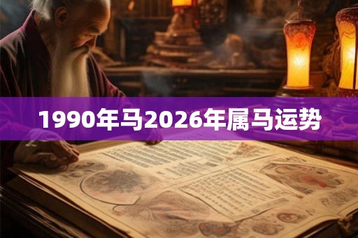 1990年马2026年属马运势