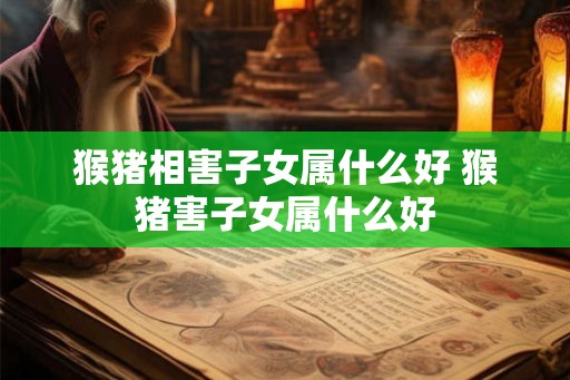 猴猪相害子女属什么好 猴猪害子女属什么好