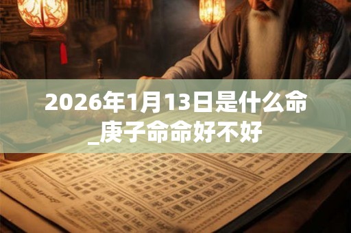 2026年1月13日是什么命_庚子命命好不好