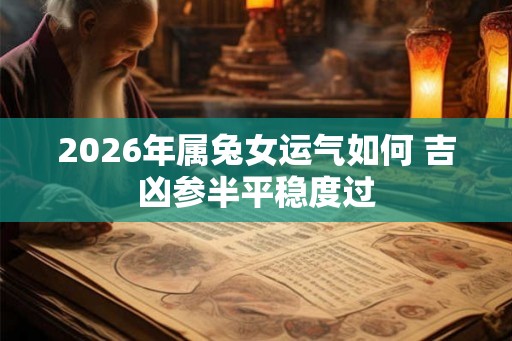2026年属兔女运气如何 吉凶参半平稳度过