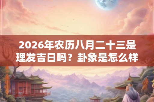 2026年农历八月二十三是理发吉日吗？卦象是怎么样的？