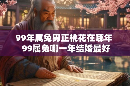 99年属兔男正桃花在哪年 99属兔哪一年结婚最好 99年属兔男正桃花在哪年 99属兔哪一年结婚最好