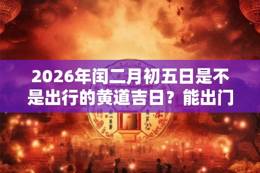 2026年闰二月初五日是不是出行的黄道吉日？能出门吗