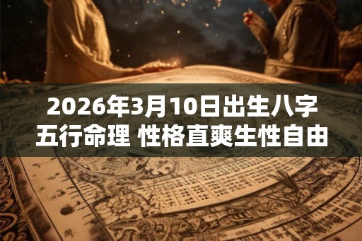 2026年3月10日出生八字五行命理 性格直爽生性自由