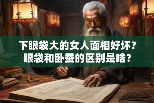 下眼袋大的女人面相好坏？眼袋和卧蚕的区别是啥？