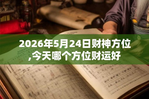 2026年5月24日财神方位,今天哪个方位财运好
