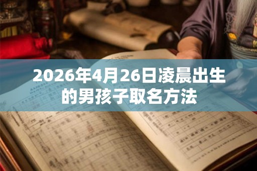 2026年4月26日凌晨出生的男孩子取名方法