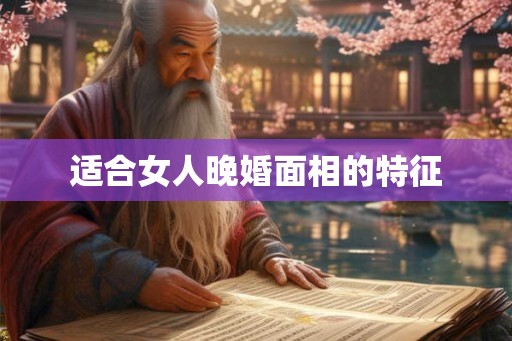 适合女人晚婚面相的特征