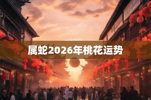 属蛇2026年桃花运势 属蛇2026年桃花运势