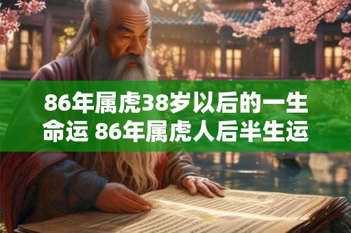 86年属虎38岁以后的一生命运 86年属虎人后半生运势如何 86年属虎38岁以后的一生命运 86年属虎人后半生运势如何