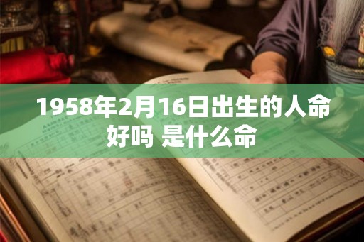 1958年2月16日出生的人命好吗 是什么命