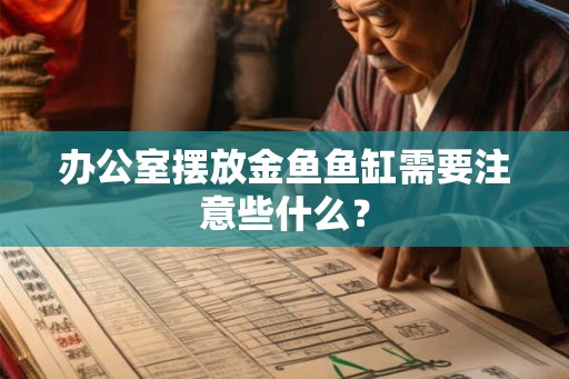 办公室摆放金鱼鱼缸需要注意些什么? 办公室摆放金鱼鱼缸需要注意些什么?