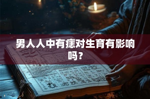 男人人中有痣对生育有影响吗？