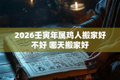 2026壬寅年属鸡人搬家好不好 哪天搬家好