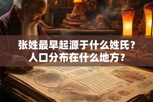 张姓最早起源于什么姓氏？人口分布在什么地方？