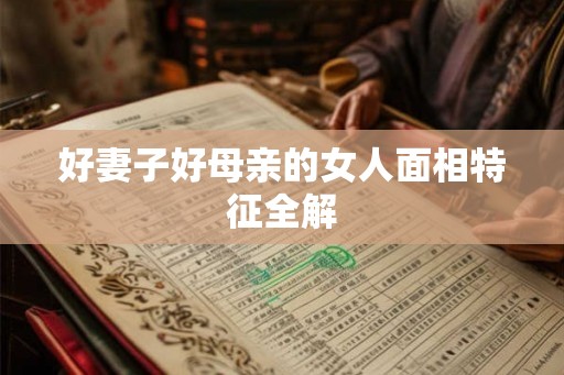 好妻子好母亲的女人面相特征全解 好妻子好母亲的女人面相特征全解
