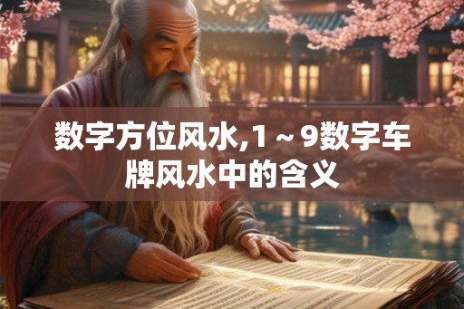 数字方位风水,1~9数字车牌风水中的含义 数字方位风水,1~9数字车牌风水中的含义