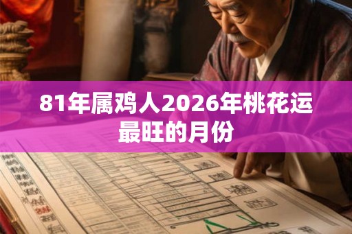 81年属鸡人2026年桃花运最旺的月份
