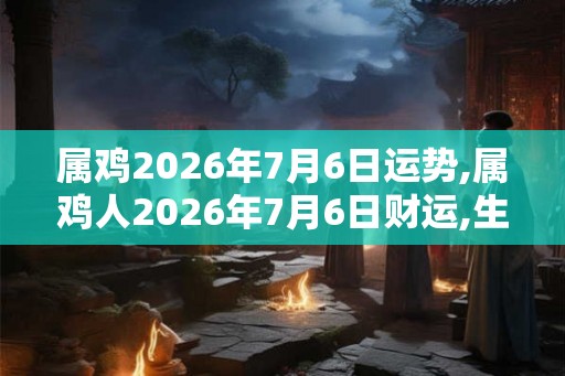 属鸡2026年7月6日运势,属鸡人2026年7月6日财运,生肖鸡2026年7月6日运势