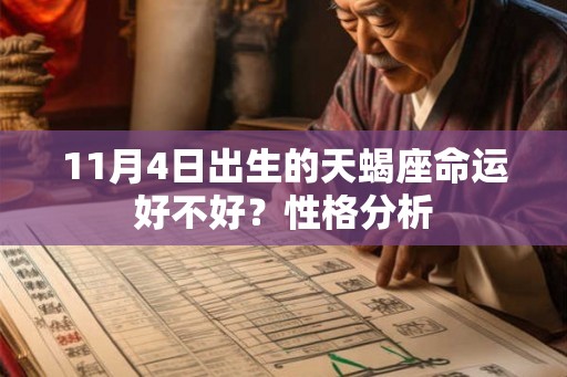 11月4日出生的天蝎座命运好不好？性格分析